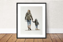 Load image into Gallery viewer, Mommy and child - Painting - Poster - Wall art - Canvas Print - Fine Art - from original oil painting by James Coates
