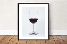 Load image into Gallery viewer, Glass of Red wine Painting, Prints, Canvas, Posters, Originals, Commissions - Fine Art from original oil painting by James Coates
