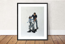 Load image into Gallery viewer, Cycling Painting, Prints, Posters, originals, Commissions - Fine Art - from original oil painting by James Coates
