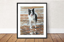 Load image into Gallery viewer, Dog on beach Painting, PRINTS, Canvas, Posters, Commissions, Fine Art - from original oil painting by James Coates
