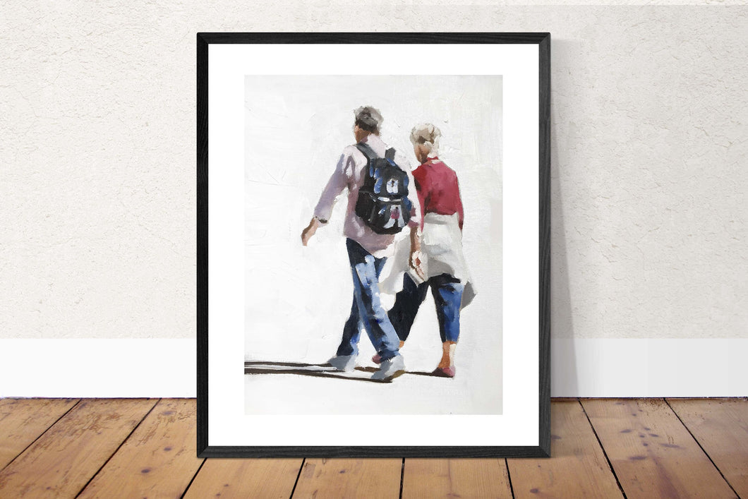 Couple Painting - Poster - Wall art - Canvas Print - Fine Art - from original oil painting by James Coates