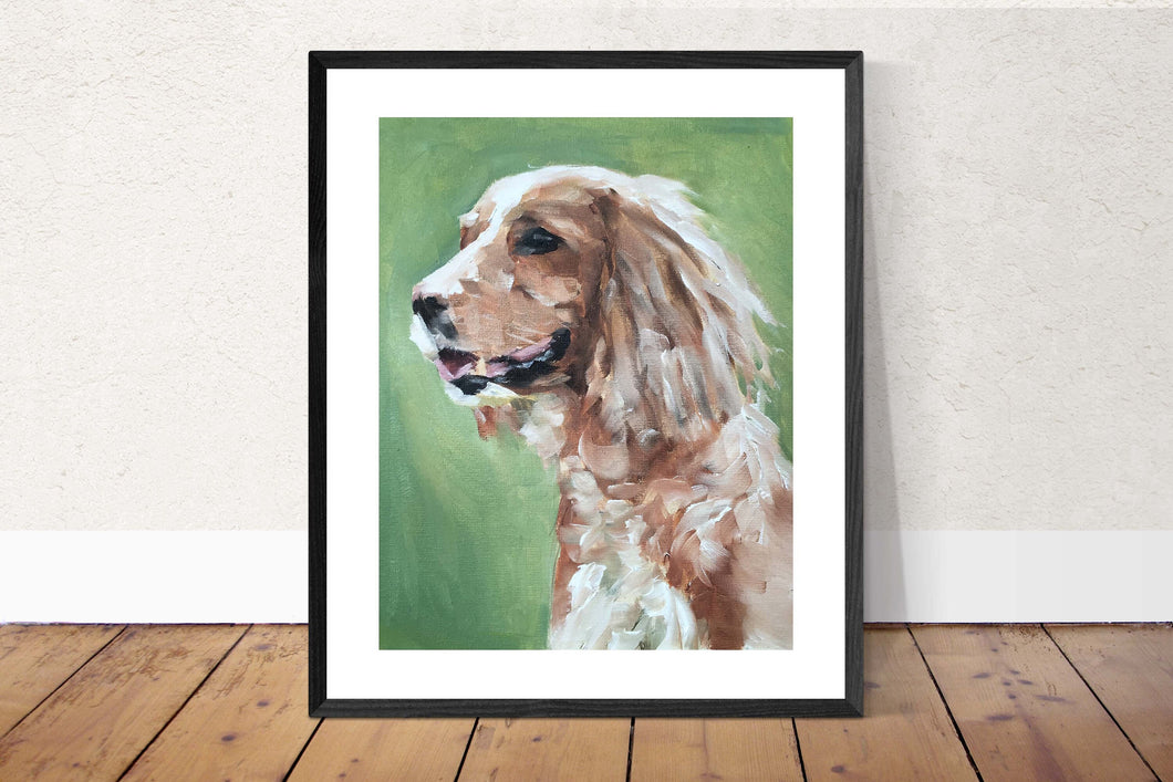 Spaniel Dog Painting, Prints, Posters, Originals, Commissions, Fine Art - from original oil painting by James Coates