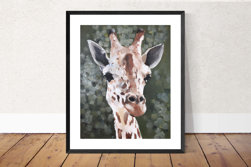 Giraffe Painting, Prints, Posters, Originals, Commissions, Wall art - Canvas Print - Fine Art - from original oil painting by James Coates