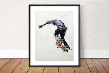 Load image into Gallery viewer, Skateboarder Painting,PRINTS, Canvas Poster, Commissions, Fine Art - from original oil painting by James Coates
