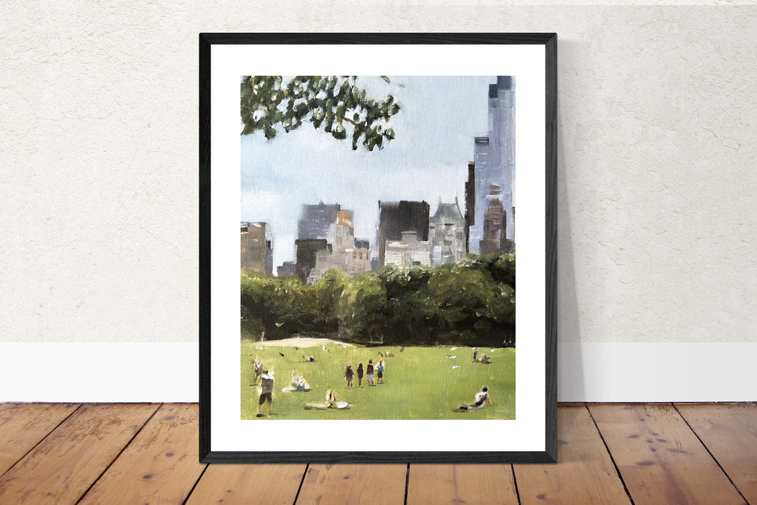 New York Painting, Wall art, Canvas Print ,Fine Art - from original oil painting by James Coates