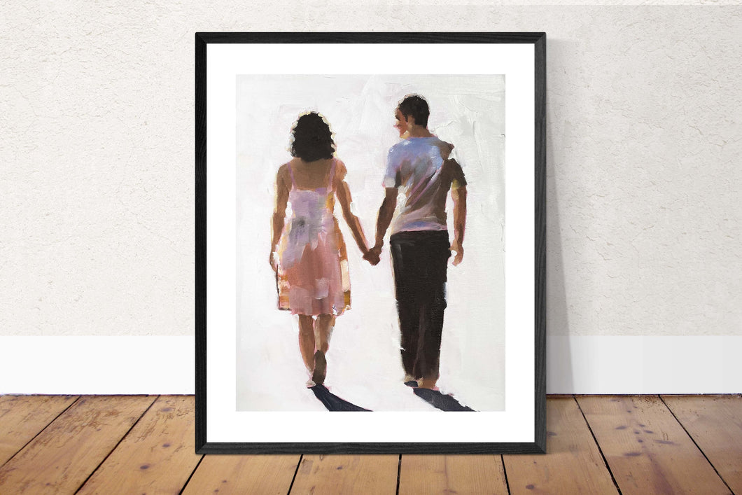 Couple - Painting - Poster - Wall art - Canvas Print - Fine Art - from original oil painting by James Coates