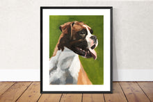 Load image into Gallery viewer, Boxer Dog Painting, Prints, Canvas, Posters, Originals, Commissions, Fine Art - from original oil painting by James Coates
