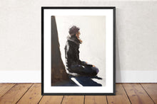 Load image into Gallery viewer, Woman meditating - Painting -Wall art - Canvas Print - Fine Art - from original oil painting by James Coates
