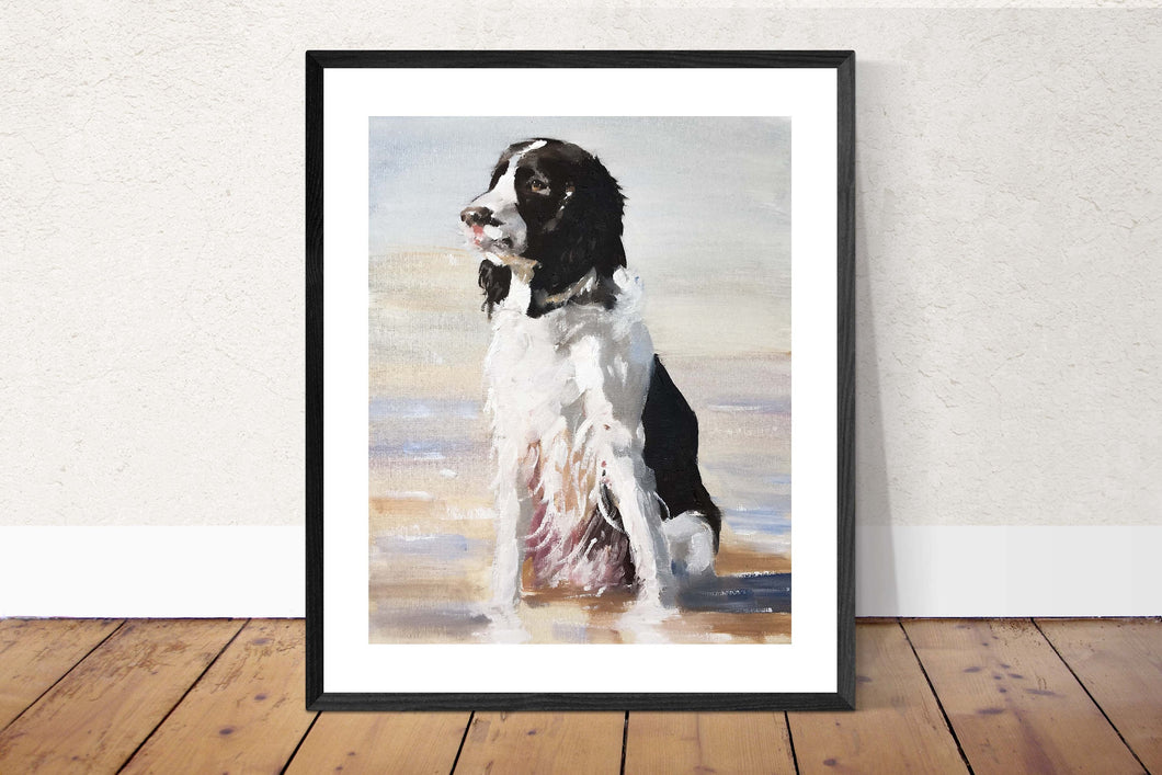 Spaniel dog Painting, Dog art, Dog Print, Fine Art - from original oil painting by James Coates