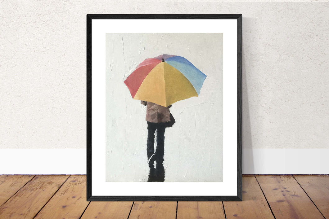 Umbrella - Painting - Poster - Wall art - Canvas Print - Fine Art - from original oil painting by James Coates