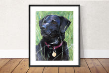 Load image into Gallery viewer, Black Labrador dog - Painting  -Dog art - Dog Prints - Fine Art - from original oil painting by James Coates
