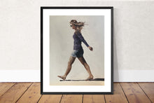 Load image into Gallery viewer, Woman walking - Painting -Wall art - Canvas Print - Fine Art - from original oil painting by James Coates
