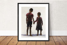 Load image into Gallery viewer, Children holding hands Painting , Prints, Canvas, Originals, Commissions - Fine Art - from original oil painting by James Coates
