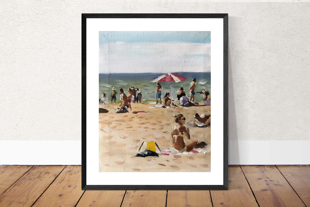 Beach Painting, Prints, Canvas, Poster, originals, Commissions, Fine Art - from original oil painting by James Coates