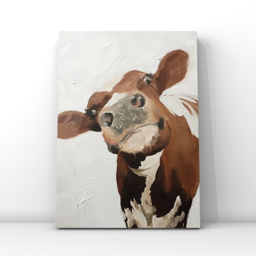 Cow Painting -Cow art - Cow Print - Fine Art - from original oil painting by James Coates