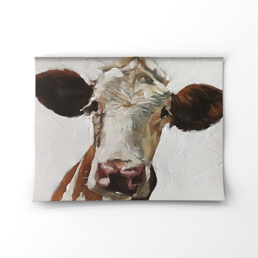 Cow Painting -Cow art - Cow Print - Fine Art - from original oil painting by James Coates