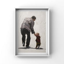 Load image into Gallery viewer, Grandpa and boy Painting, family Wall art, family Canvas Print, family Fine Art,  from original oil painting by James Coates
