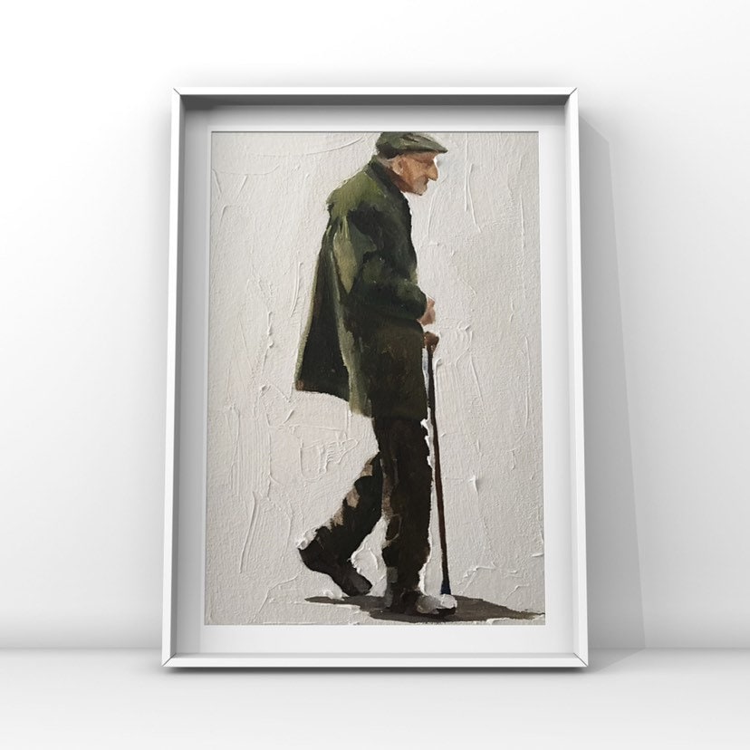 People Painting, Poster, Prints, Commissions, Fine Art - from original oil painting by James Coates