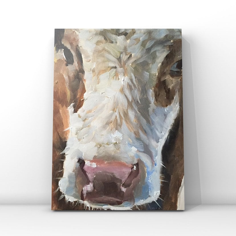 Cow Painting, PRINTS, Canvas, Posters, Commissions, Fine Art - from original oil painting by James Coates