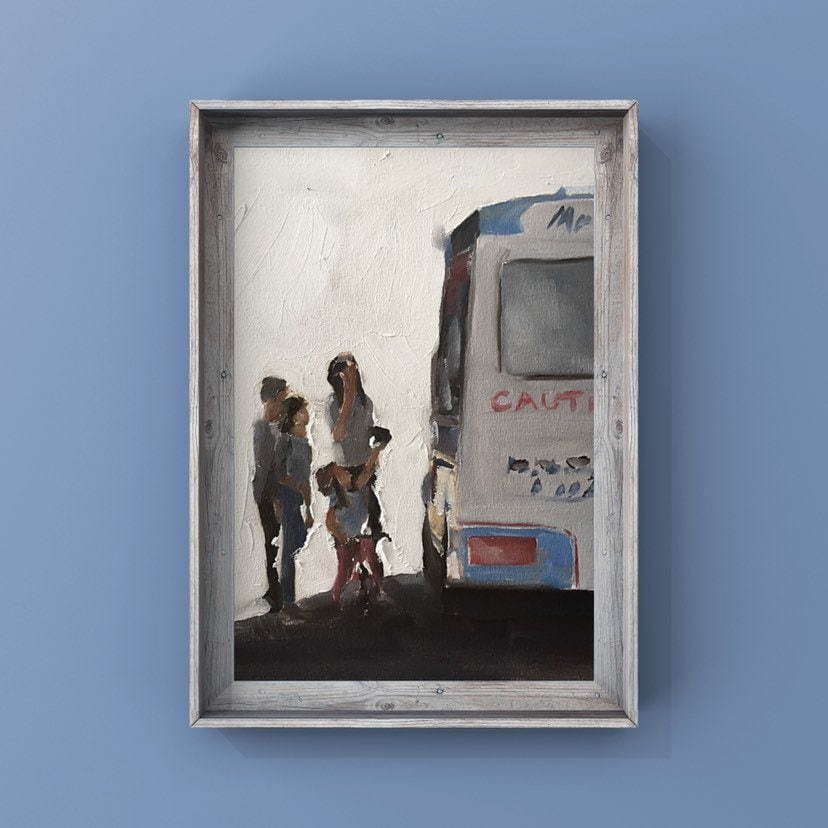 Ice Cream Painting - Food art - Canvas and Paper Prints Fine Art from original oil painting by James Coates