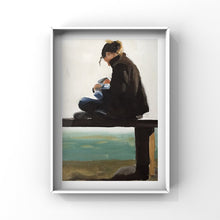 Load image into Gallery viewer, Mommy and baby Painting, Prints, Posters, Canvas, Originals, Commissions - Fine Art - from original oil painting by James Coates
