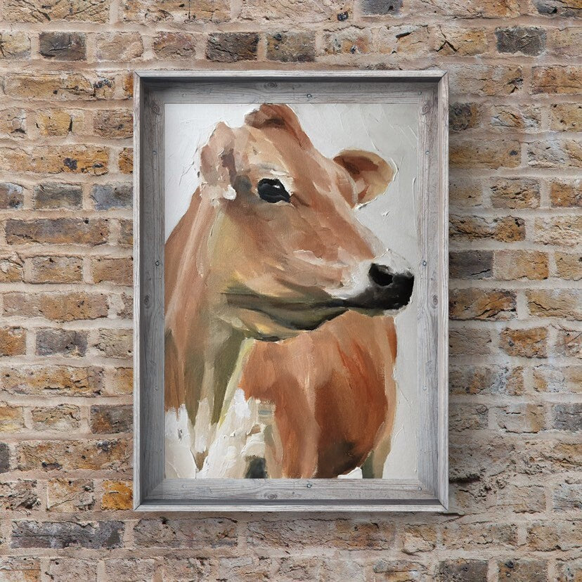 Cow Painting, PRINTS, Canvas, Posters, Commissions,  Fine Art - from original oil painting by James Coates