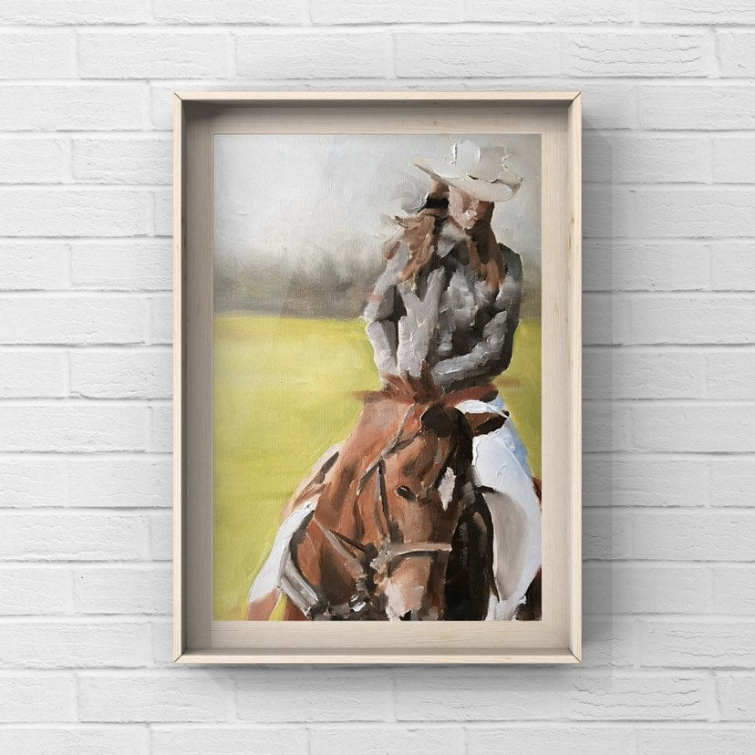 Horse riding Painting, PRINTS, Poster, Canvas, Wall art, art Print, Fine Art, from original oil painting by James Coates
