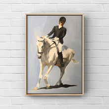 Load image into Gallery viewer, Horse riding Painting, riding Poster, Wall art, Canvas Print, Fine Art - from original oil painting by James Coates
