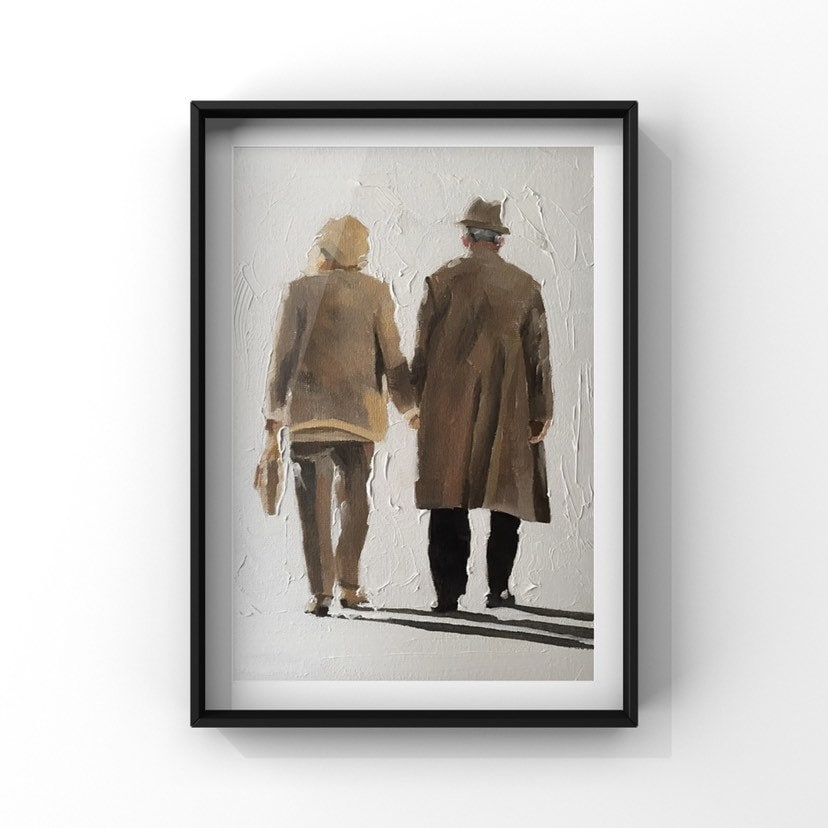 Couple - Painting - Poster - Wall art - Canvas Print - Fine Art - from original oil painting by James Coates