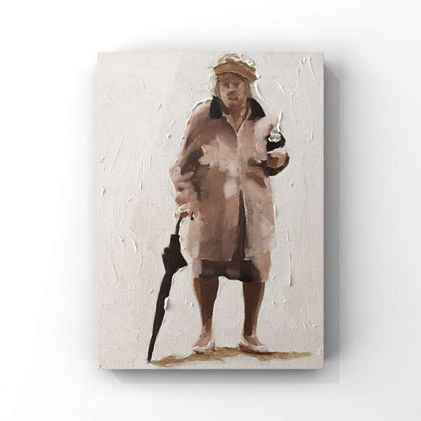 Old lady Painting, Wall art,  Prints, Fine Art - from original oil painting by James Coates