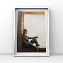Load image into Gallery viewer, Woman in window - Painting -Wall art - Canvas Print - Fine Art - from original oil painting by James Coates
