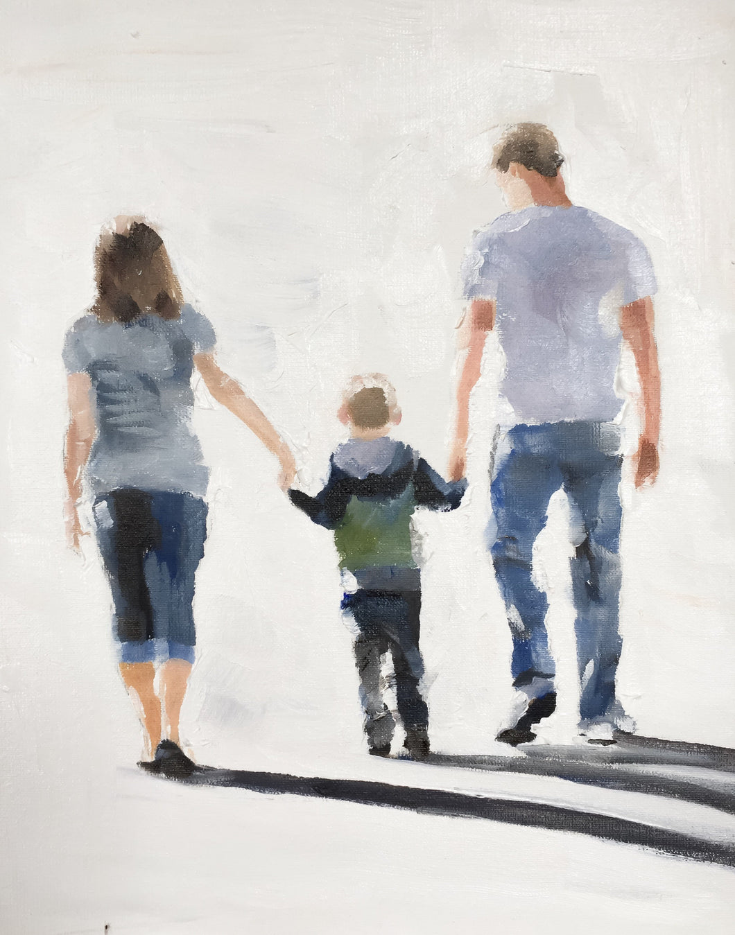 Family Painting Wall art - Canvas Print - Fine Art - from original oil painting by James Coates