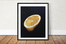 Load image into Gallery viewer, Lemon Painting, Fruit painting, Still life art, Prints, Fine Art - from original oil painting by James Coates
