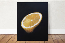 Load image into Gallery viewer, Lemon Painting, Fruit painting, Still life art, Prints, Fine Art - from original oil painting by James Coates
