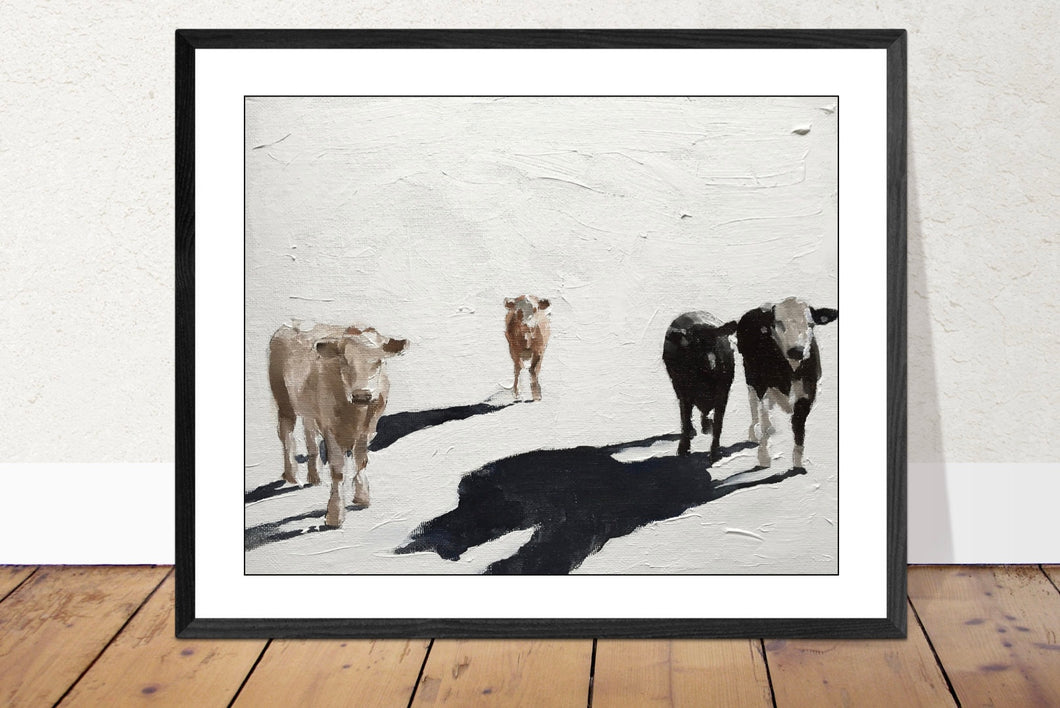Cows Painting, PRINTS, Canvas, Commissions, Professional art, Fine Art - from original oil painting by James Coates