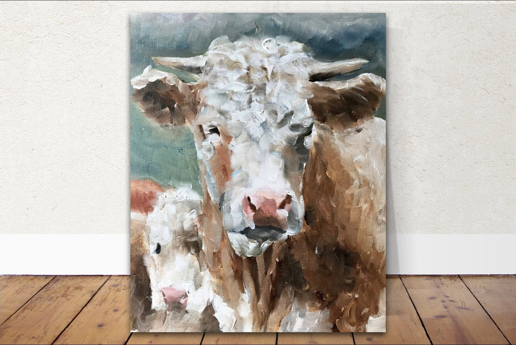 Cow Painting, Prints, Posters, Originals, Commissions, Fine Art - from original oil painting by James Coates