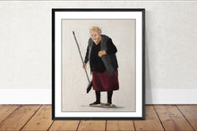 Load image into Gallery viewer, Old lady sweeping Painting, Prints, Canvas, Posters, Originals, Commissions, Fine Art - from original oil painting by James Coates
