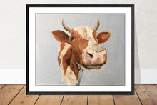 Load image into Gallery viewer, Cow Painting ,poster, Prints, Originals, Commissions - Fine Art - from original oil painting by James Coates
