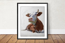 Load image into Gallery viewer, Cow Painting, Prints, Posters, Originals, Commissions, Fine Art - from original oil painting by James Coates
