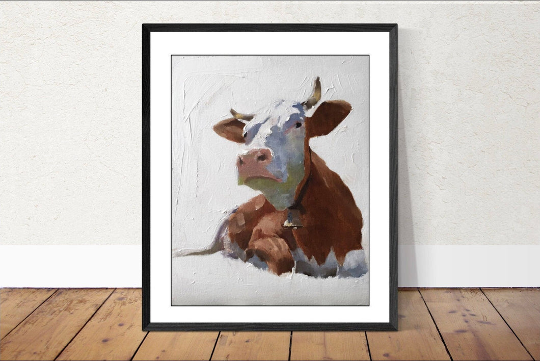 Cow Painting, Prints, Posters, Originals, Commissions, Fine Art - from original oil painting by James Coates