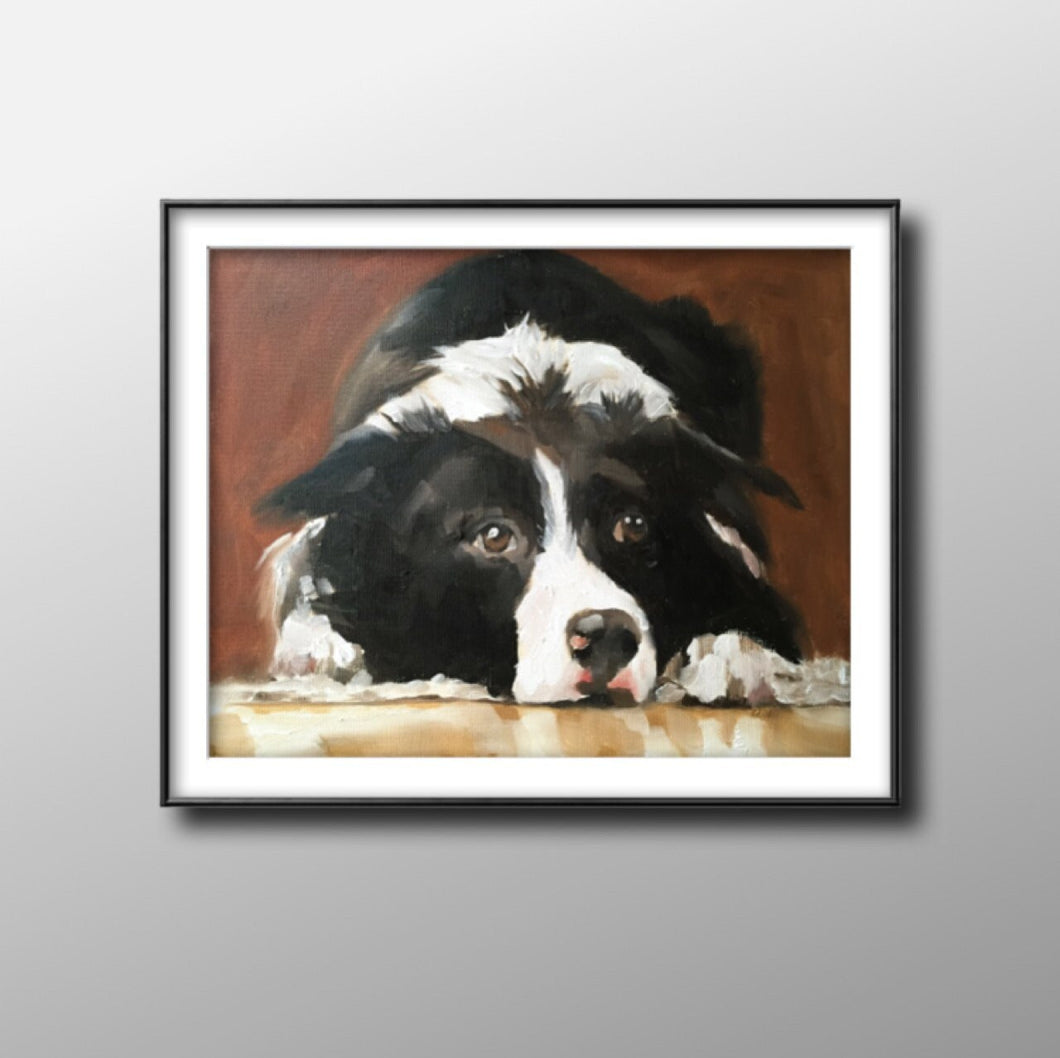 Sheepdog Painting, Dog art, Dog Prints, Fine Art - from original oil painting by James Coates