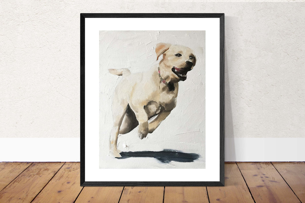 Golden Lab Painting, Prints, Canvas, Posters, Originals, Commissions, Fine Art - from original oil painting by James Coates