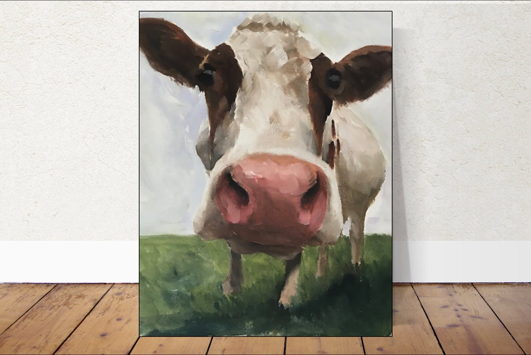 Cow Painting, Prints, Canvas, Posters, Originals, Commissions, Fine Art - from original oil painting by James Coates