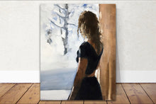 Load image into Gallery viewer, Woman Painting Wall art - Canvas Print - Fine Art - from original oil painting by James Coates
