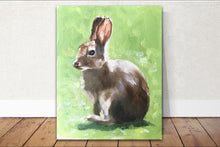 Load image into Gallery viewer, Rabbit Painting, Poster, Wall art,  Prints - Fine Art - from original oil painting by James Coates
