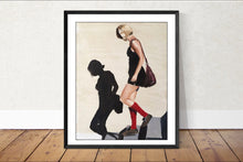 Load image into Gallery viewer, Girl and shadow Painting, Poster, art, Prints, commissions, Fine Art - from original oil painting by James Coates
