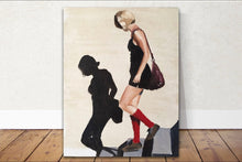 Load image into Gallery viewer, Girl and shadow Painting, Poster, art, Prints, commissions, Fine Art - from original oil painting by James Coates
