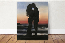 Load image into Gallery viewer, Couple Painting, Wall art, Canvas Print, Fine Art - from original oil painting by James Coates
