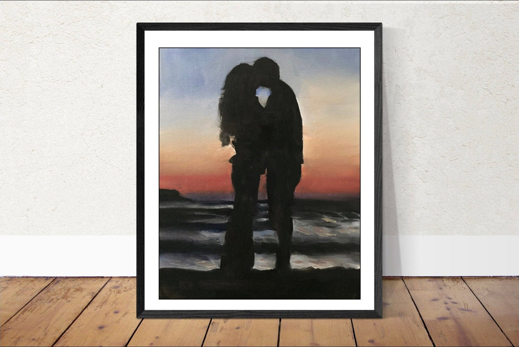 Couple Painting, Wall art, Canvas Print, Fine Art - from original oil painting by James Coates