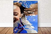 Load image into Gallery viewer, Swimming girl Painting, Prints, Posters, Canvas, Originals, Commissions, Fine Art - from original oil painting by James Coates
